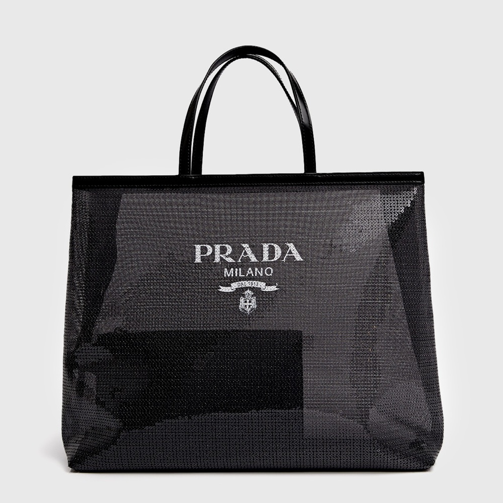 Prada Sequin Mesh Tote